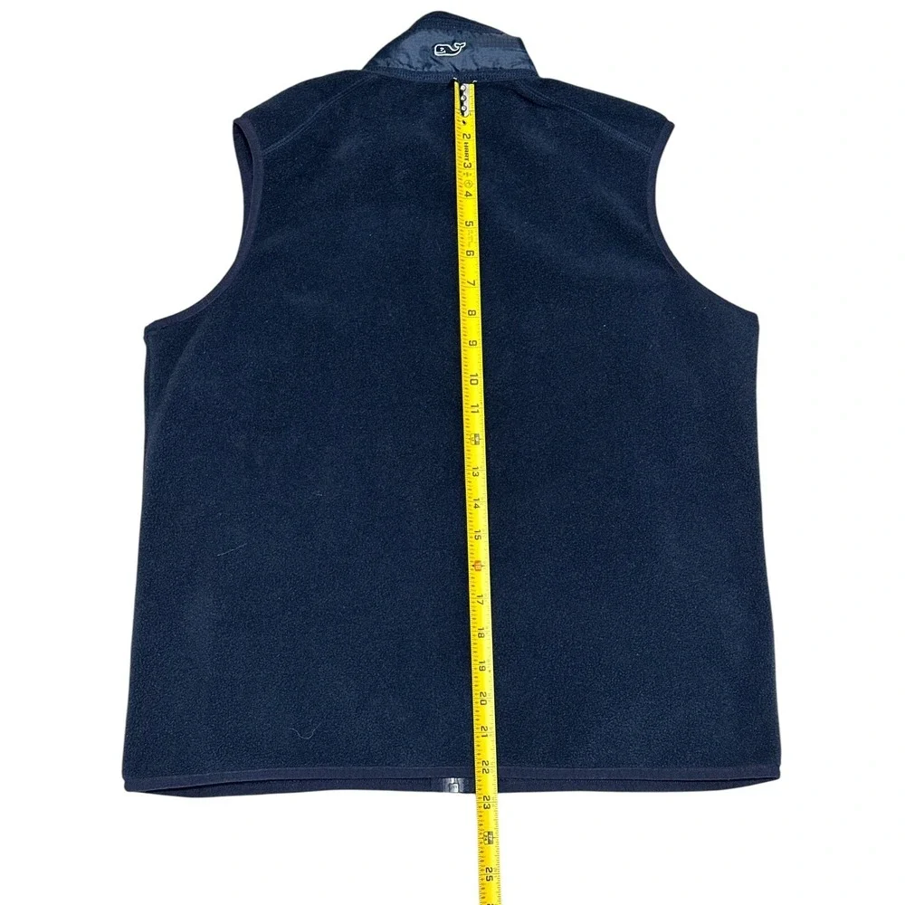 Vineyard Vines By Shep & Ian Navy Blue Boy's Fleece Vest Size L (16) RN 134578